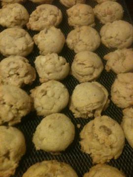 Ginger Macadamia Drop Cookies 